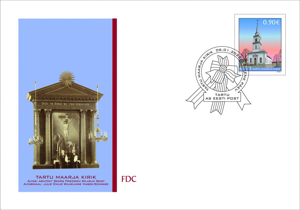 Kolmekuningapäeval ilmub Tartu Maarja kiriku postmark