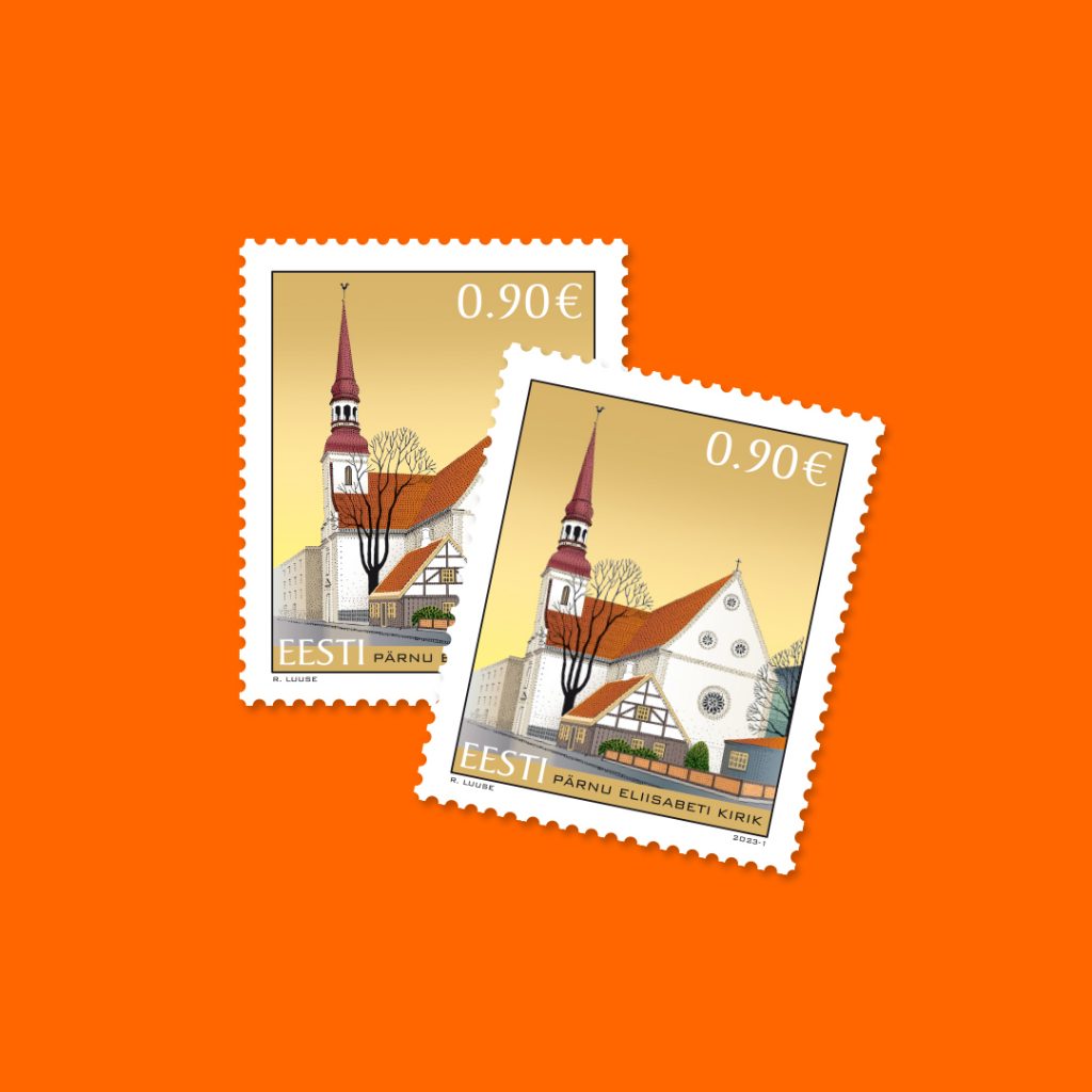 Ilmus Pärnu Eliisabeti kiriku postmark